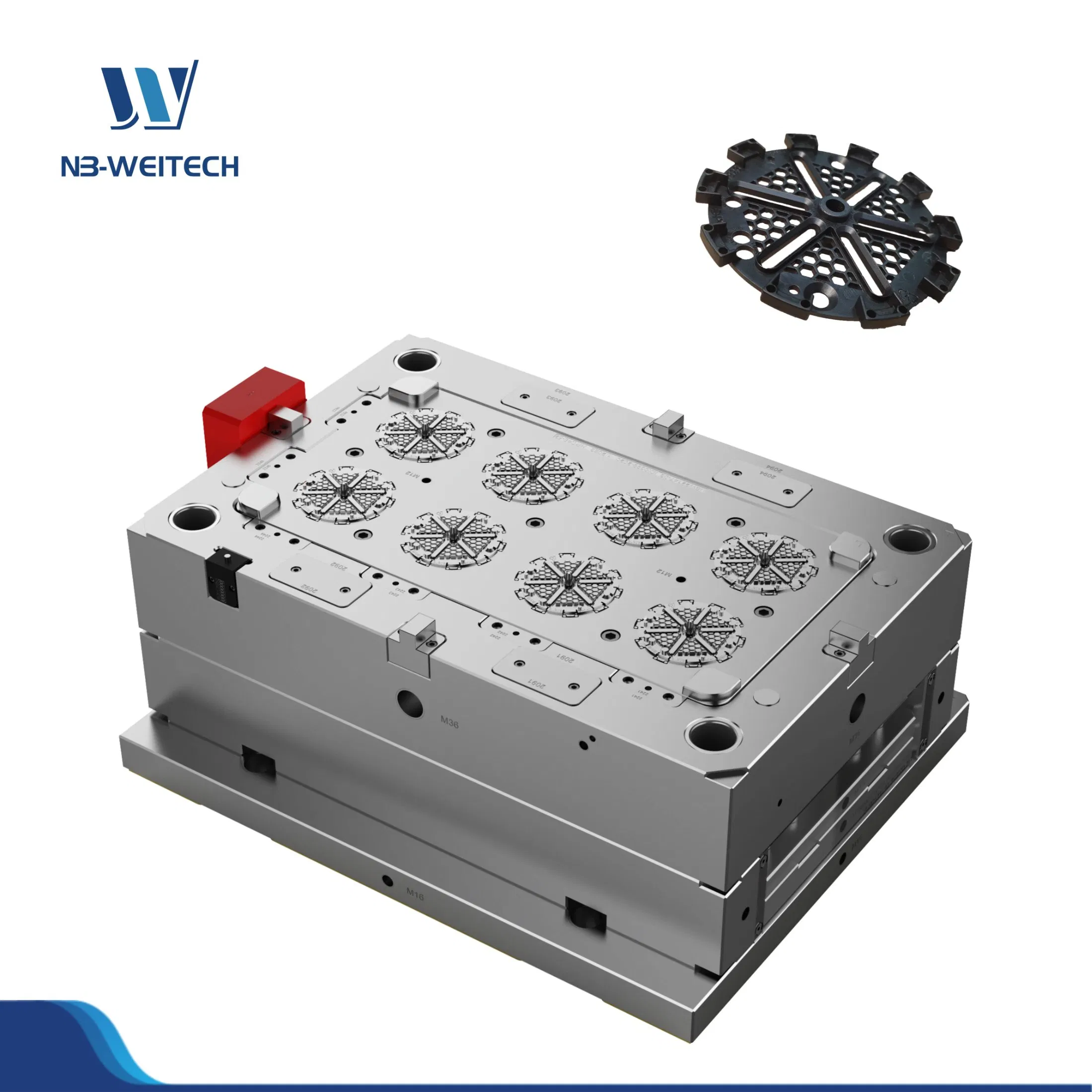 Custom Automotive/Industrial/Household/Electric Plastic Injection Mold for GF Connectors