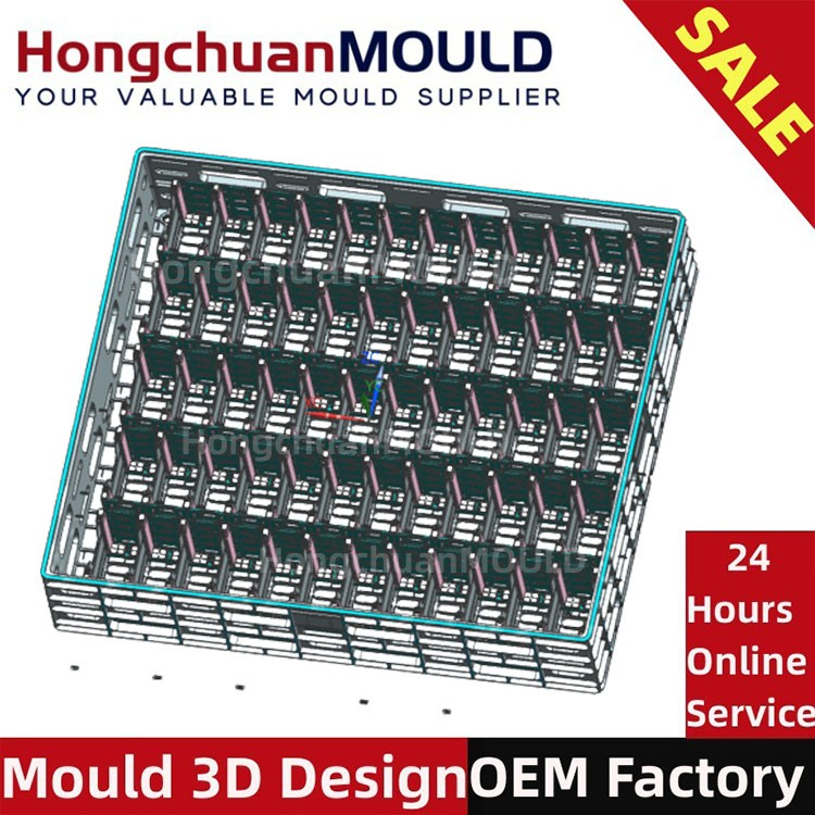 Plastic New Energy Industrial Battery Packaging Crate Box Tray Injection Mould