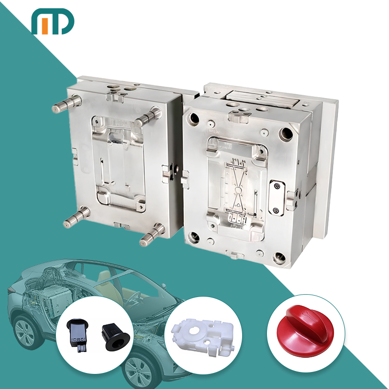 OEM Precision ABS PP PC ASA mould Matte White Auto Plastic Injection mold Component Auto Interior Clips Injection Mould Service