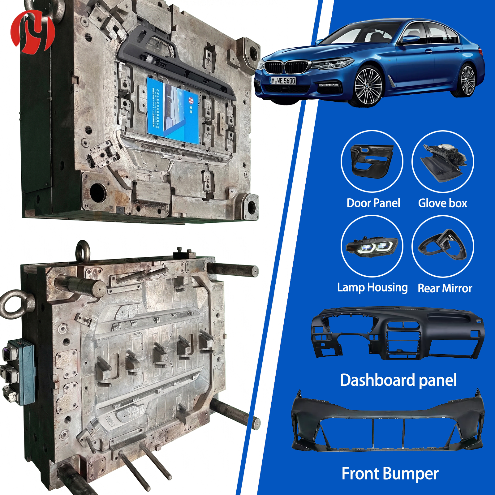 Automotive Interior Trim Panel Injection Mold Manufacturer Interior Panel IATF16949 Plastic Injection Mold