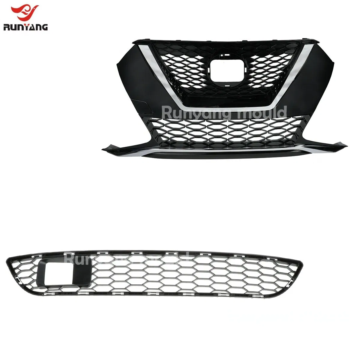 Taizhou Customized Car Parts Exterior Accessories Front Bumper Automotive Grille Mold ABS Material OEM Plastic Injection Grille Mould