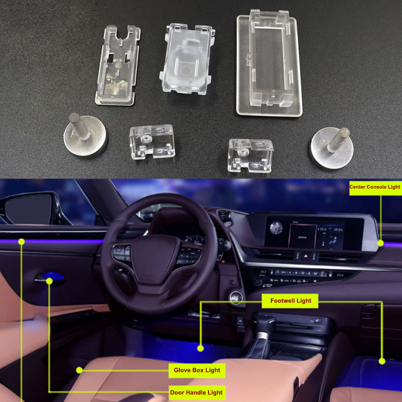 Custom Automotive Ambient Light Housing Mold, UL94 HB ABS, &plusmn;0.02mm, Free DFM for Interior Trim &amp; Door Handle Integration