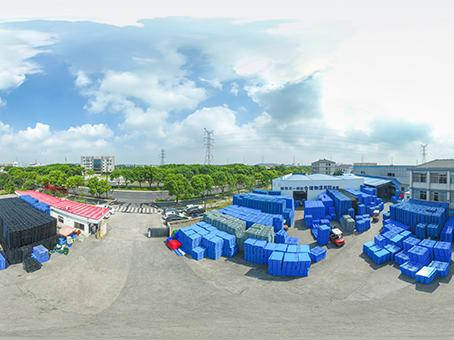 Nexara Design Plastic Folding Stackable Turnover Box with Lid