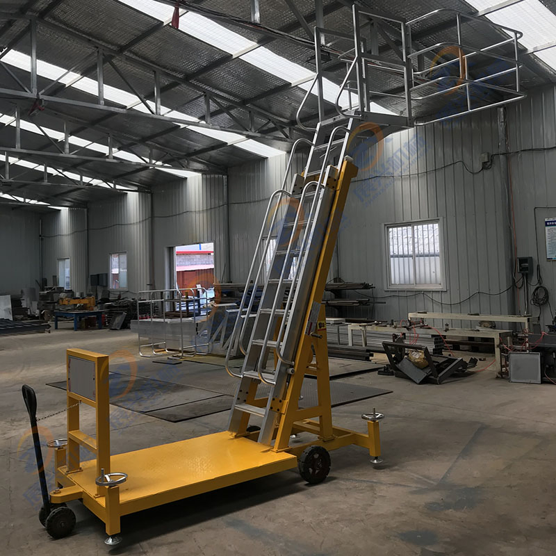 Truck Road Tanker Sampling Inspection Mobile Platform and Ladder