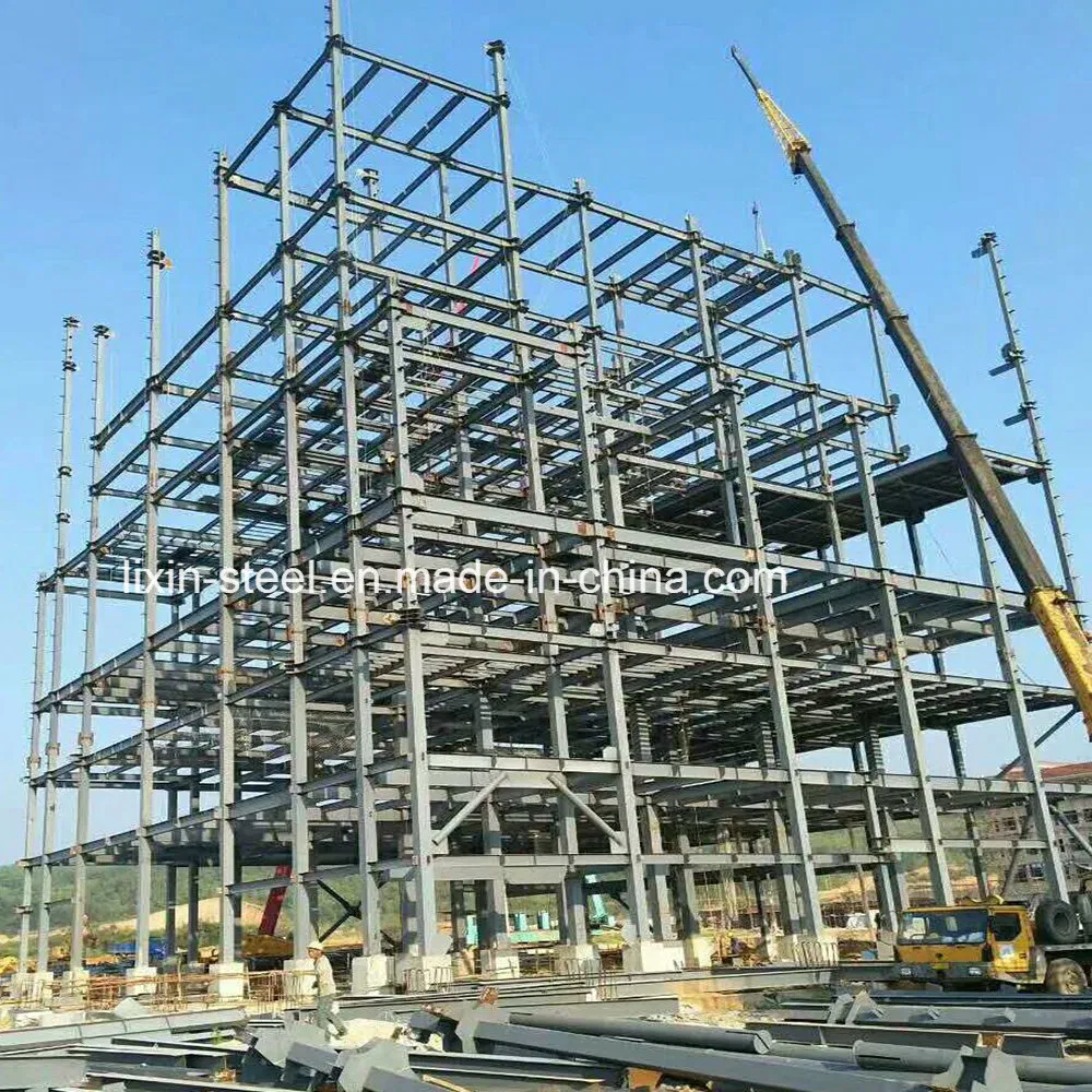 High Rise Prefabricated House Building Frame Construction Hotel Steel Structure