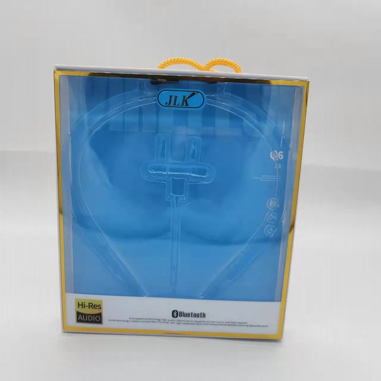 Customized up and Bottom Cover Earphone Packing Box with Plastic Trays and Clear Lids