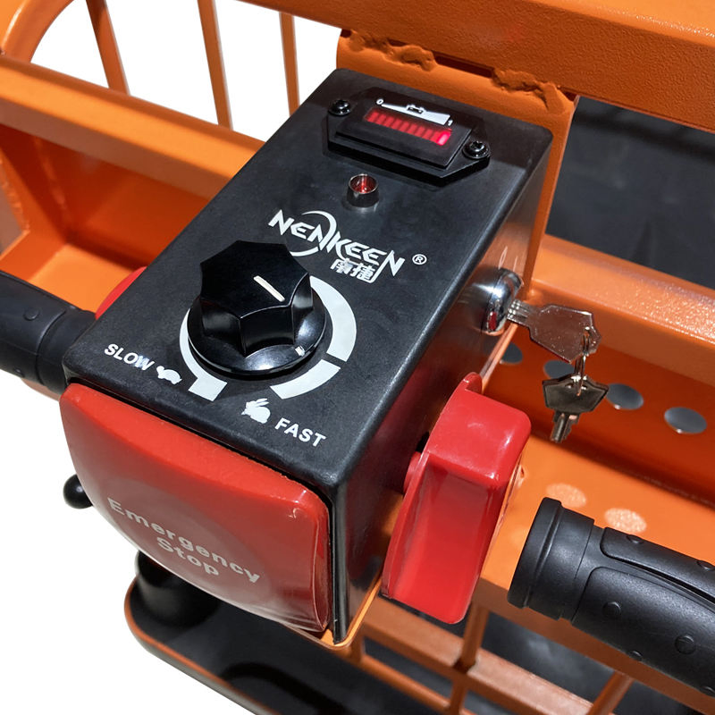 2025 Nenkeen Industrial Motorized Platform Trolley 500kg Capacity Steel Material Handling Equipment Tool Folding Hand Cart