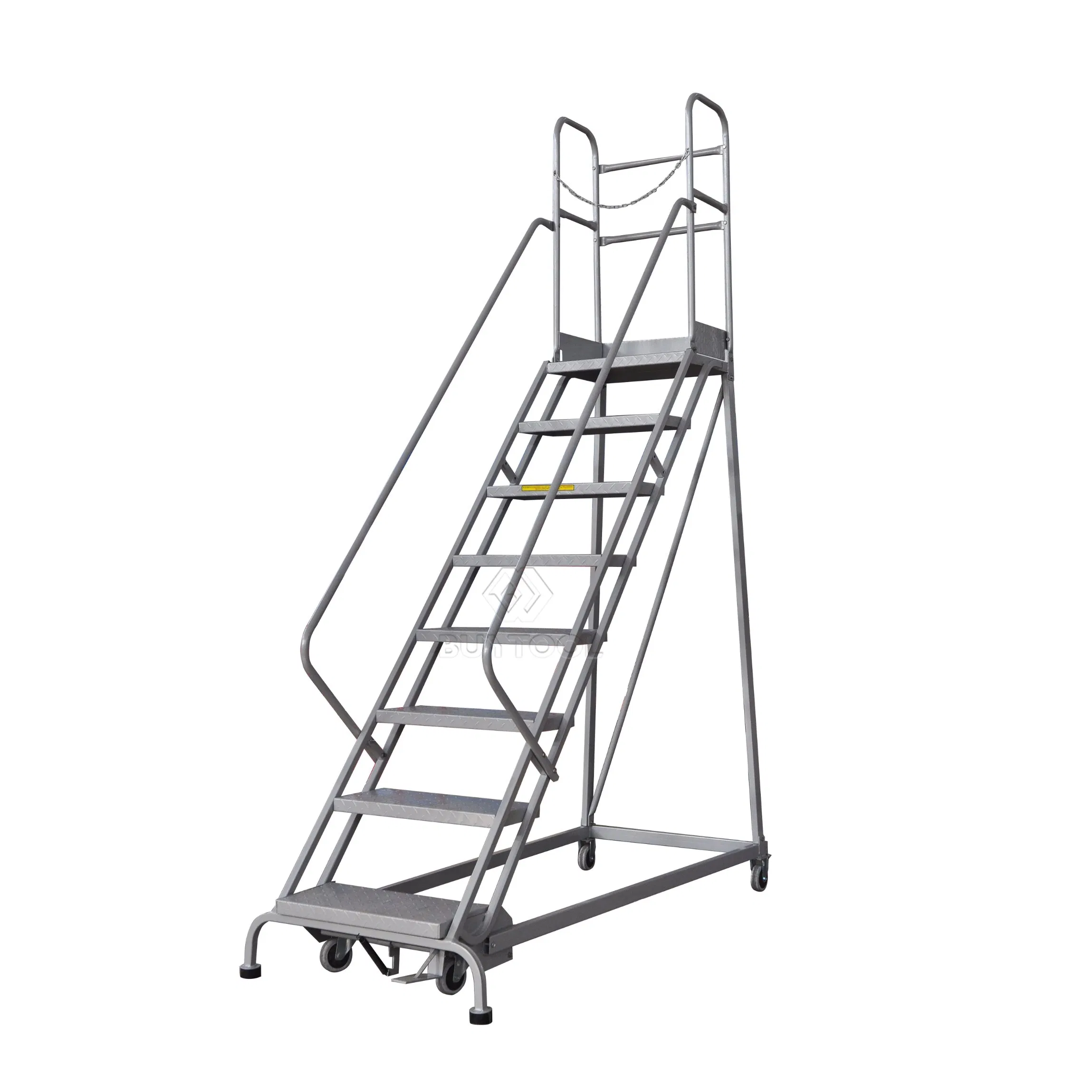 Industrial Self Locked Mobile Ladder for Warehouse Use