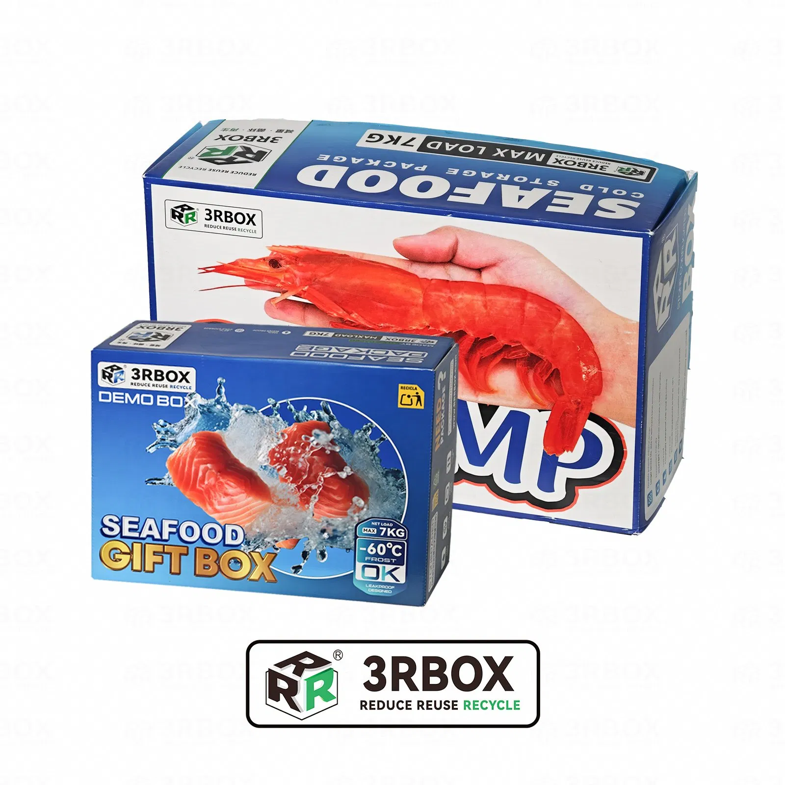 Frozen Fish Seafood Water-Proof Corrugated Fresh Fruit Packaging Shipping Box