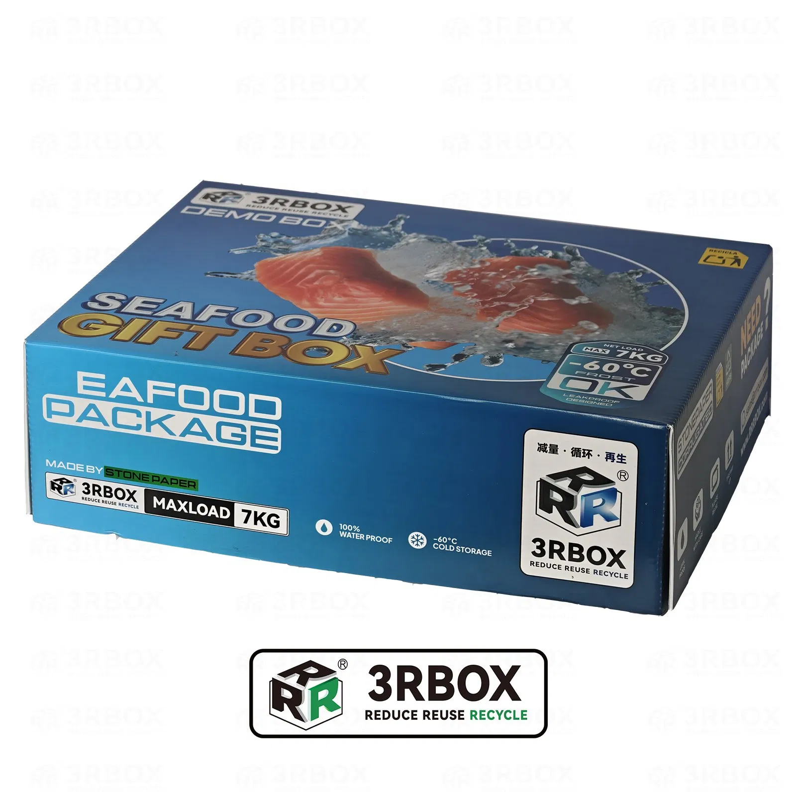 Frozen Fish Seafood Water-Proof Corrugated Fresh Fruit Packaging Shipping Box