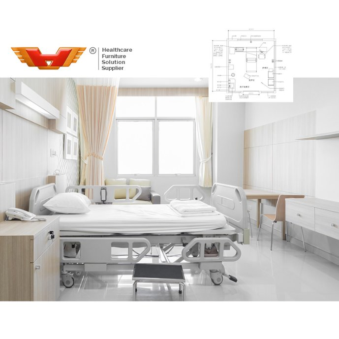 Medical Care Furniture One-Stop Engineering Service Folding Manual Bed Nursing Hospital Beds Patient Medical Bed