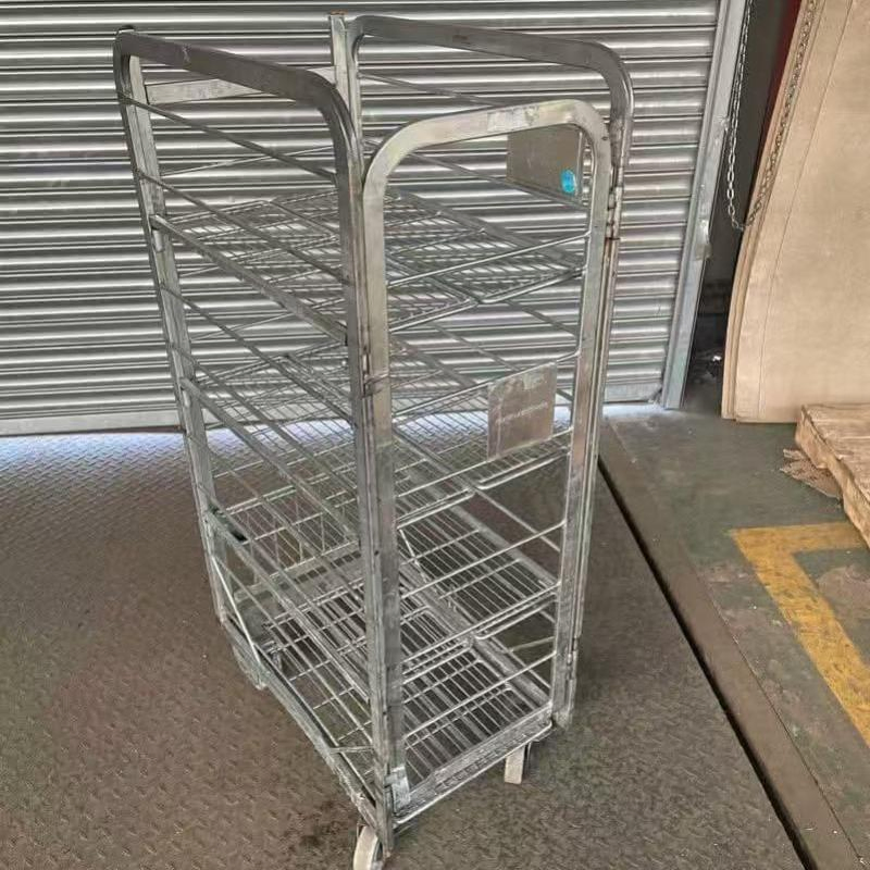 Versatile Foldable Metal Cage Trolley for Compact Living Spaces