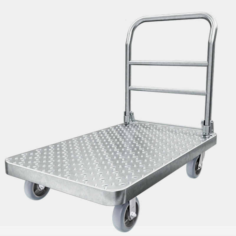 Heavy Duty Steel Luggage Medical Push Mobile Cart Foldable Platform Hand Trolley
