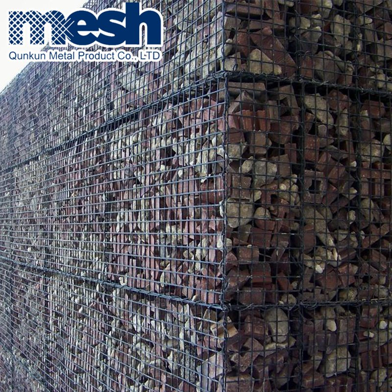 2X0.5X0.5m Galfan Znal Wire Gabion Box Stone Cage Retaining Wall Galvanized Welded Gabion Basket Fence
