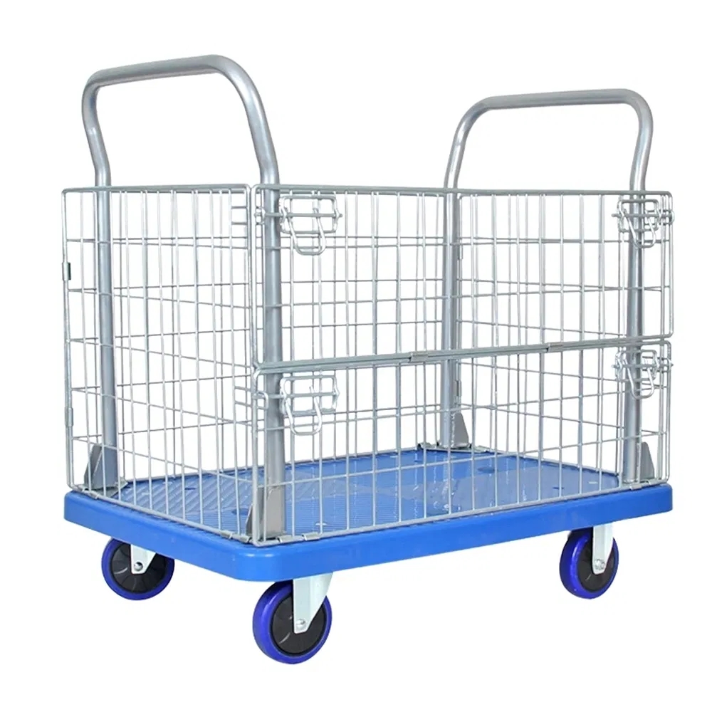Customizable Anti-Slip Surfaces Scratch-Resistant Coating Ly-Wlc-1 Mild Steel Platform Cage Trolley