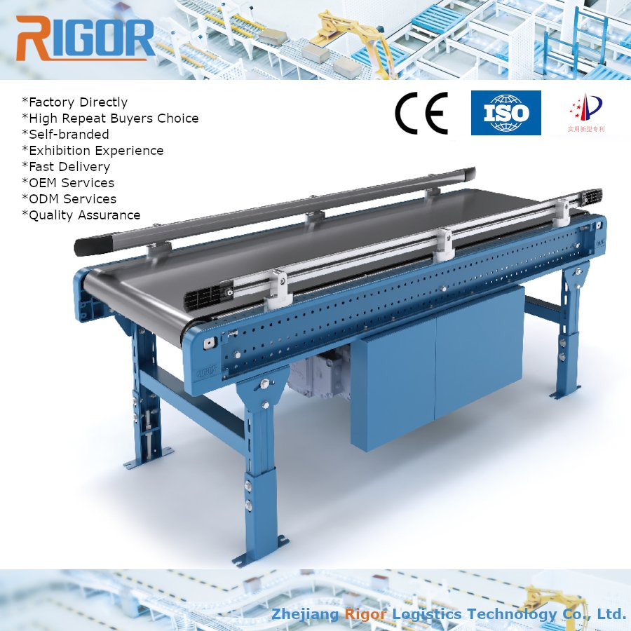 High-Speed Conveyor System PVC Belt System Efficient Motorized Box Conveyor Handling System for Warehouse Automation