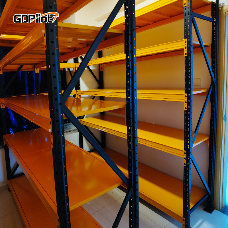 Storage Shelf Warehouse Heavy Cargo Display Light Duty Racks Thickened Hardware Warehouse Multi-Layer Racks Multi-Function Iron Shelf