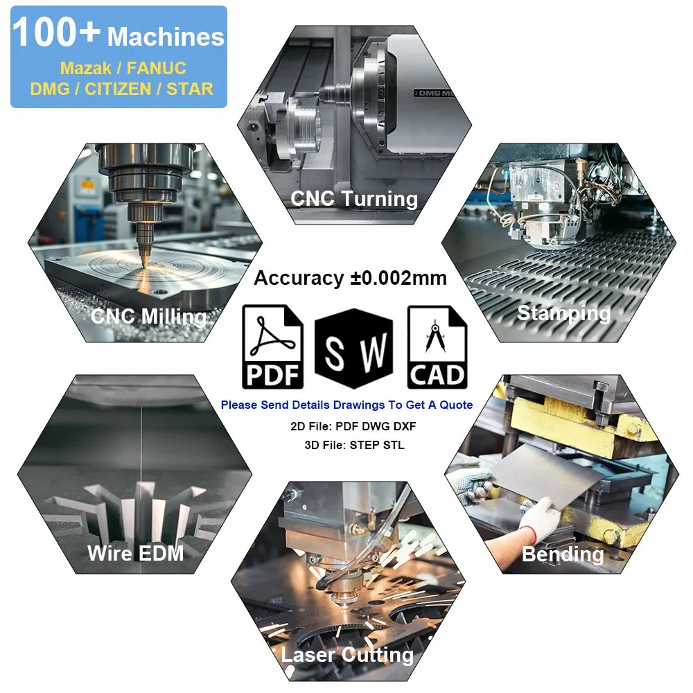 Precision Turning Spare Parts Machine Accessories Customized CNC Machining Servise