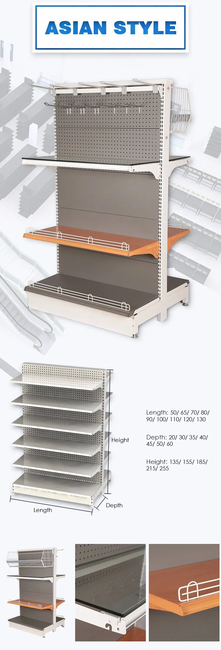 Multilayer Supermarket Shelf
