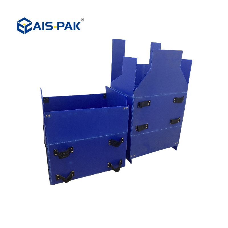 Foldable PP Plastic Magic Tape Hollow Board Corrugated Turnover Box Waterproof Storage Packing Box