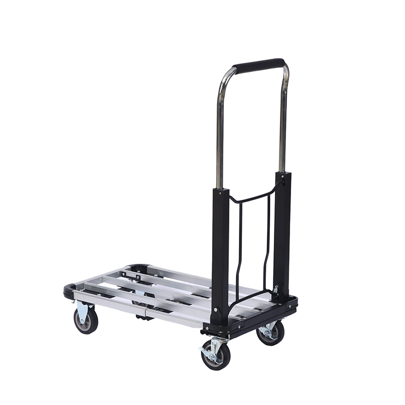 Commercial Warehouse with Locking Casters &amp; Reinforced Corner Protectors 150kgs Steel Folding Platform Trolley Hand Truck