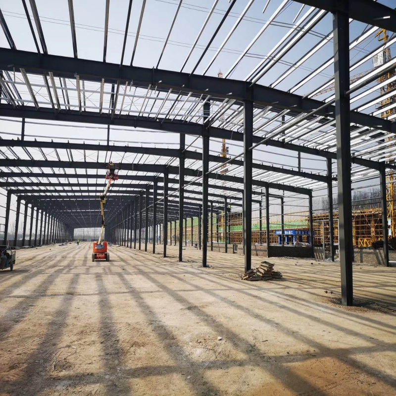 Q235B/Q355b/Galvanized Alloy Steel Steel Structure Agricultural Greenhouse Frame Planting Greenhouse Anti-Corrosion and Easy Maintenance