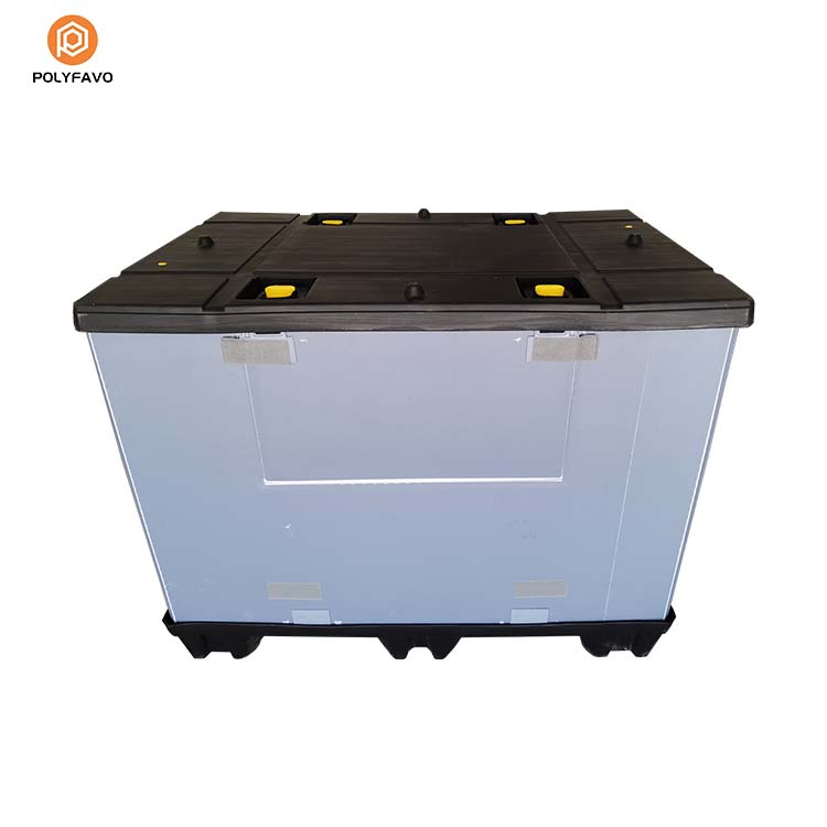 Reusable Sleeve Pallet Box with Quality Assurance Foldable Pallet Sleeve Set Industrial Lightweight Plastic Hoarding Box Turnover Box for Auto Parts Storage