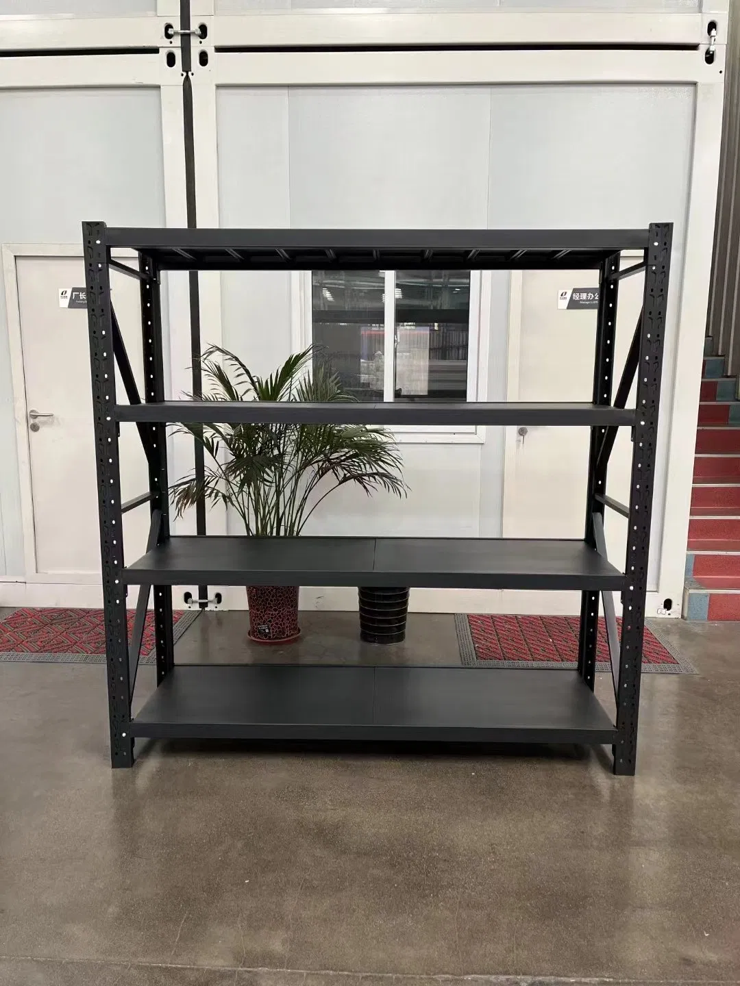 Assembled Iron White Longspan Light Duty Rack Industrial Metal Steel Warehouse Supermarket Boltless Storage Shelving for Book Food Display