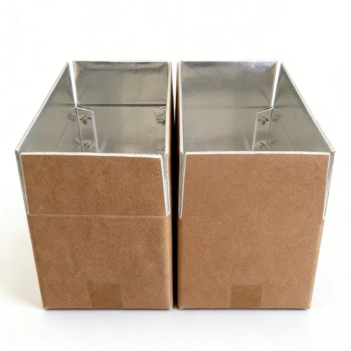 Custom Packaging Insulated Shipping Boxes Food Packing Aluminum Foil Liner Kraft Paper Carton Recycled Materials