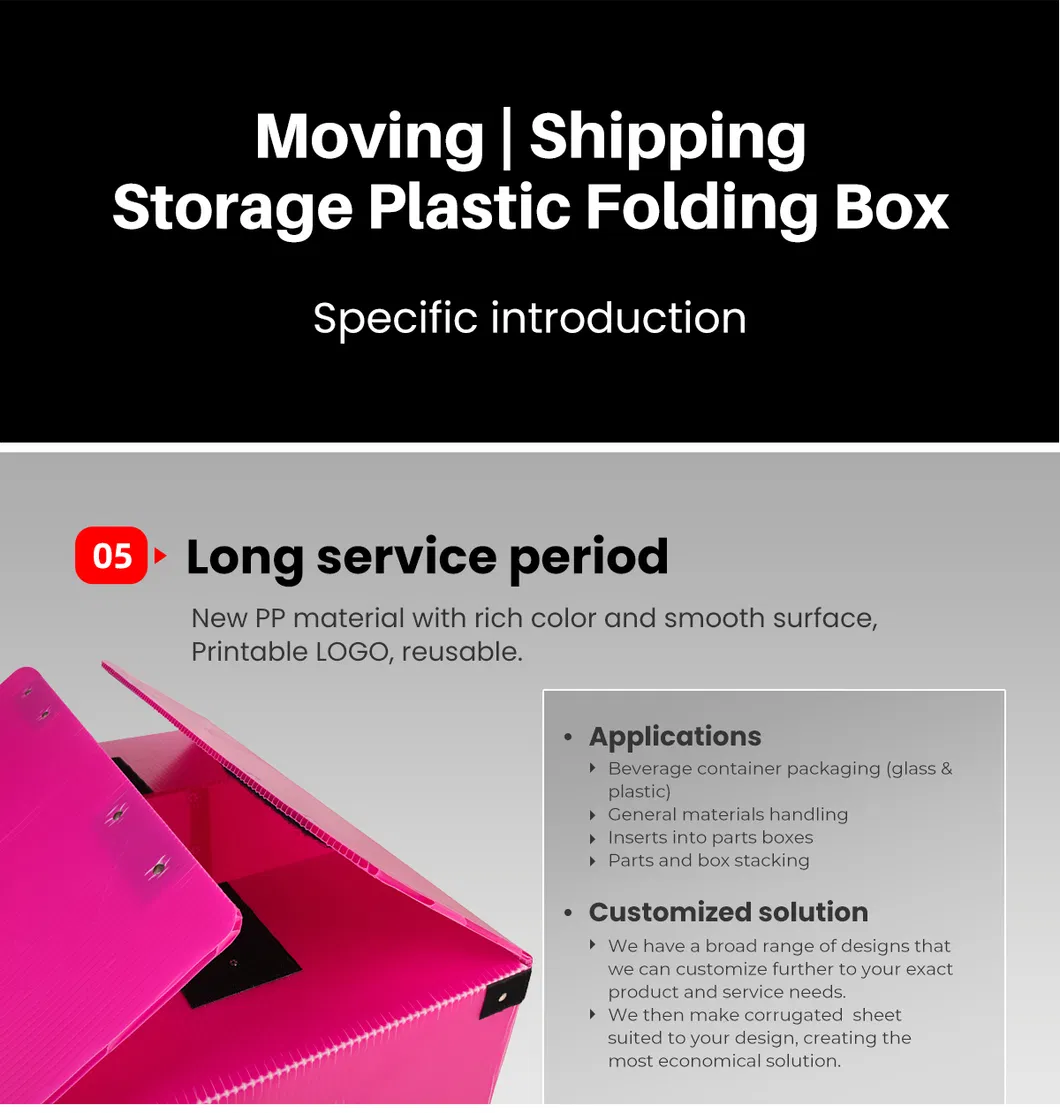 Foldable PP Corrugated Shipping Box 6