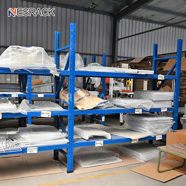 Assembled Iron White Longspan Light Duty Rack Industrial Metal Steel Warehouse Supermarket Boltless Storage Shelving for Book Food Display