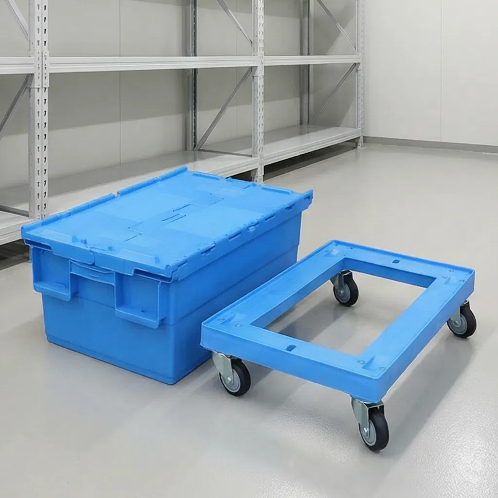 New Design High Load Plastic Platform Hand Trolley100kg-200kg Industrial Platform Cart Trolley