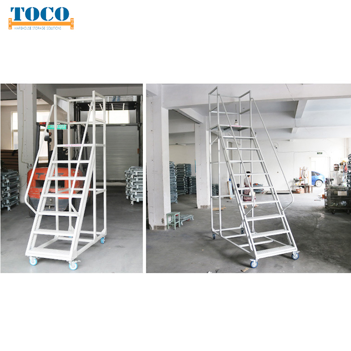 China Factory Mobile Portable Step Platform Ladder Price
