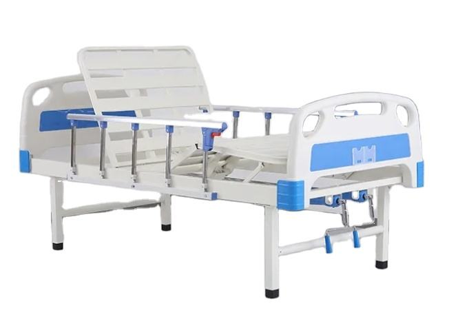 Hospital Furniture Manufacturer Outlet 2 Functions Hospital Bed Two Cranks Medical Bed