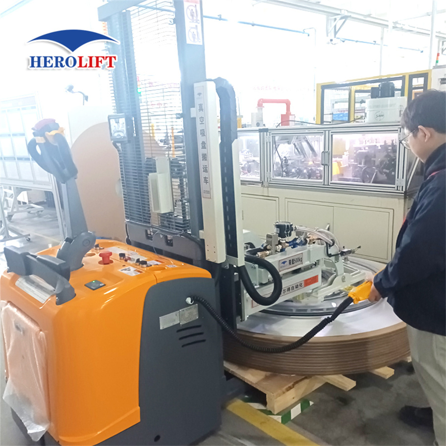 Factory Price Coil Roll Material Handling Equipment 500kg Stacker with Vacuum Lifting Systems