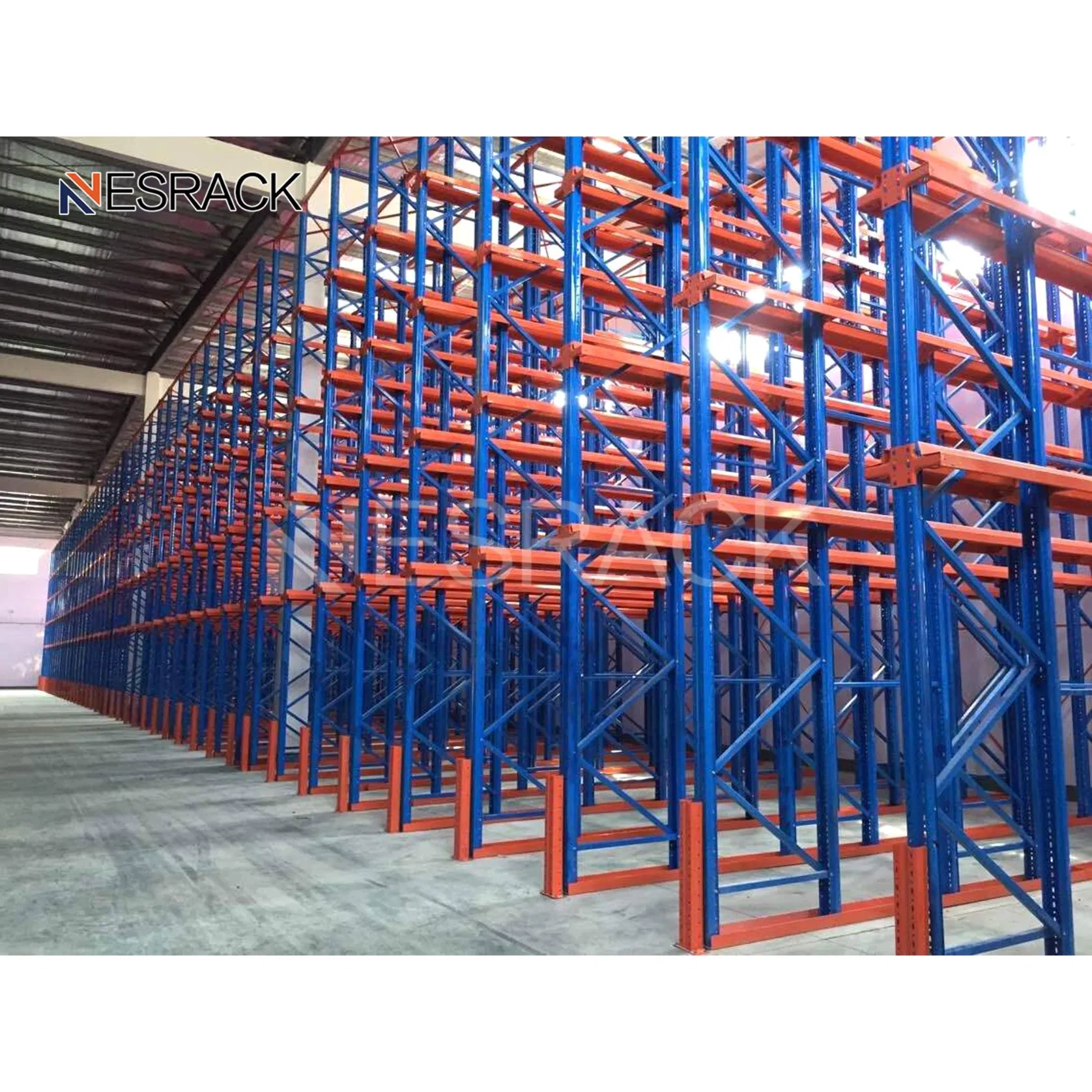 Nesrack Heavy Duty Automation Warehouse Asrs Racking System for Building Materials Warehouse Heavy Goods Placement
