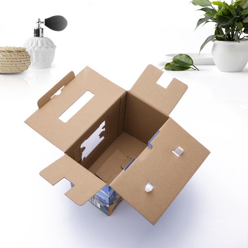 Colorful Cartoon Paper Packaging Box Brown Kraft Cardboard Paper Packing Box