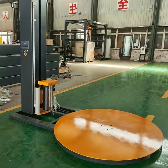 Pallet Stretch Wrapping Machine for Industrial Transport Safety