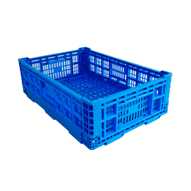 Foldable Crate Plastic Folding Basket Turnover Basket Warehouse Storage Box