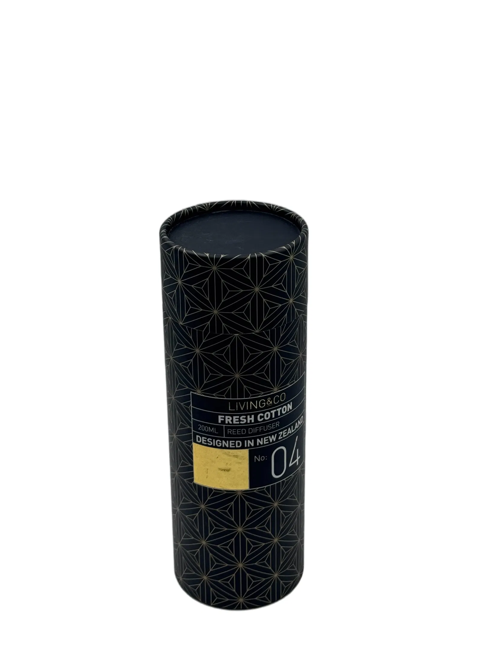 Cylindrical Black Texturehigh-Grade Gift Paper Packing Box Customized Box