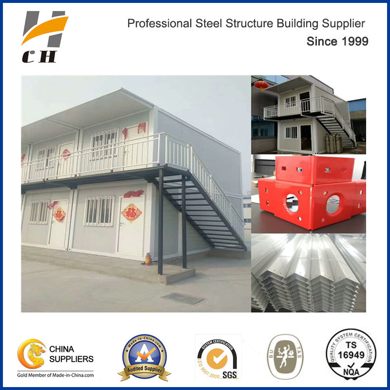 Factory Price Prefab/Prefabricated Light Weight Steel Structure Low Cost Worker Dormitory / Two Storey Office Container House Labor Camp for Africa