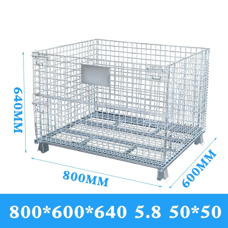 New Iron Frame Logistics Express Mobile Trolley Wheels Folding Storage Cage