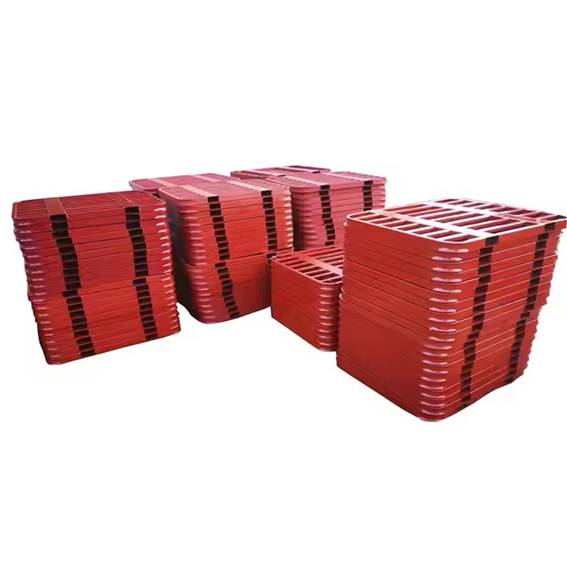 Heavy-Duty Moisture-Proof Iron Pallets for Logistics and Backboards Forklifts Storage Fabrication Services