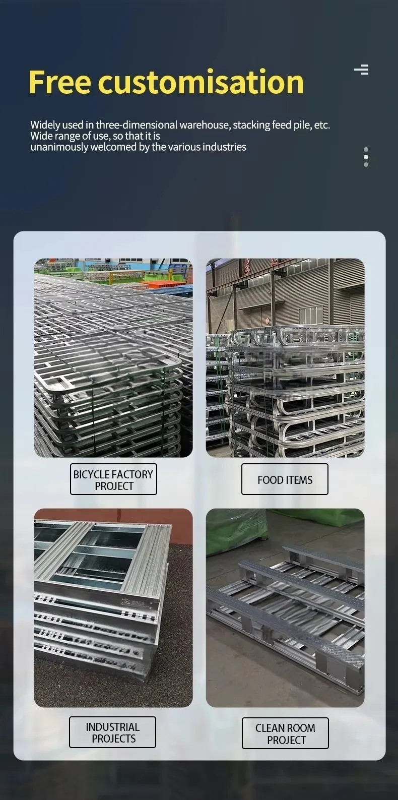 Warehouse Metal Pallet