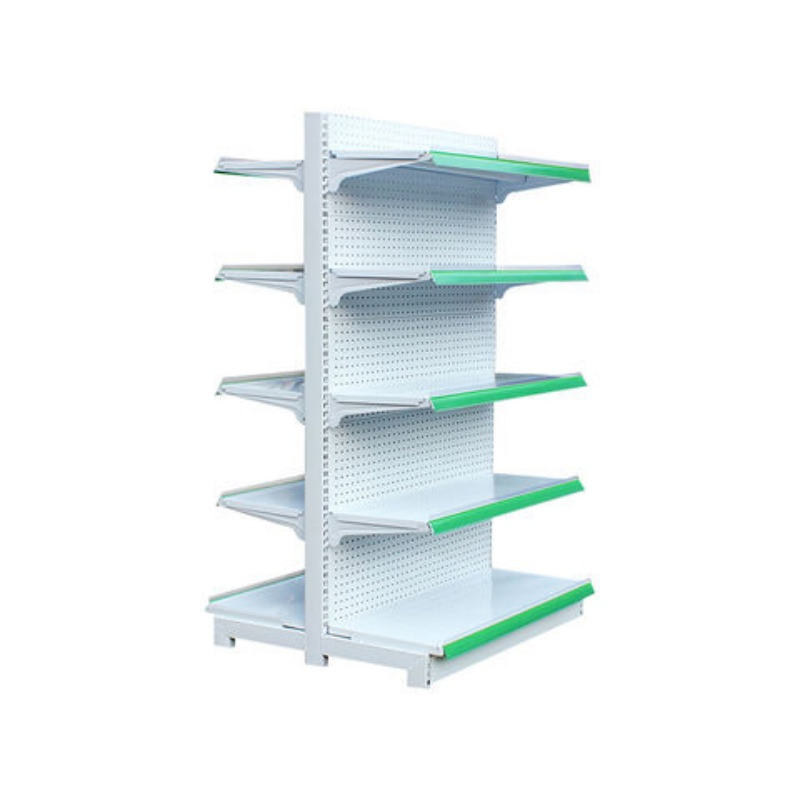 Supermarket Racks with Single and Double-Sided Iron and Steel Shelves for Store Display Superb Metal Design for Grocery Display