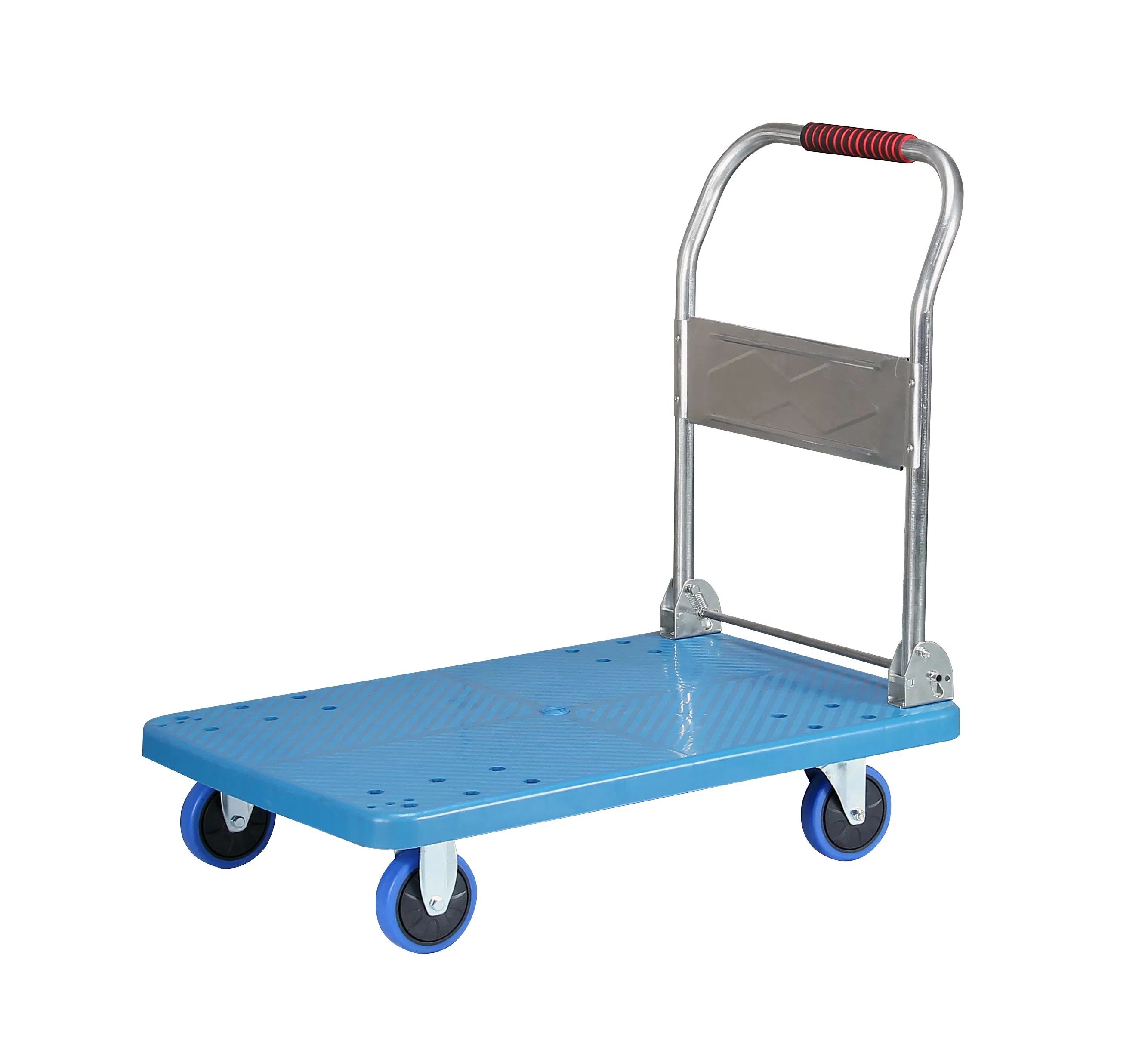 Durable Industrial-Grade Platform Hand Trolley with Smooth Rolling Wheels
