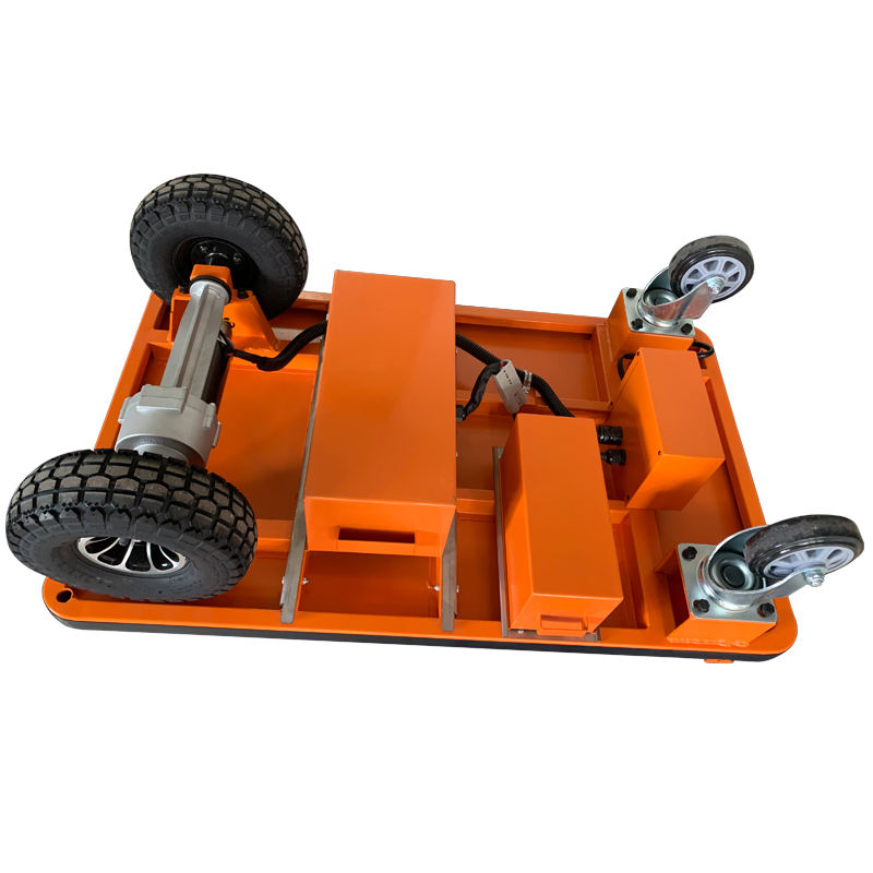 2025 Nenkeen Industrial Motorized Platform Trolley 500kg Capacity Steel Material Handling Equipment Tool Folding Hand Cart