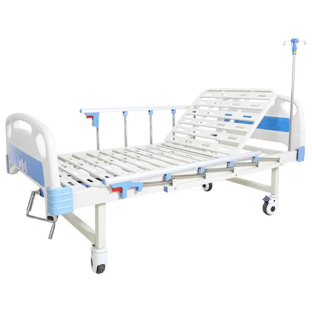 ICU Metal Nursing Hospital Bed 1 Crank Manual Medical Bed