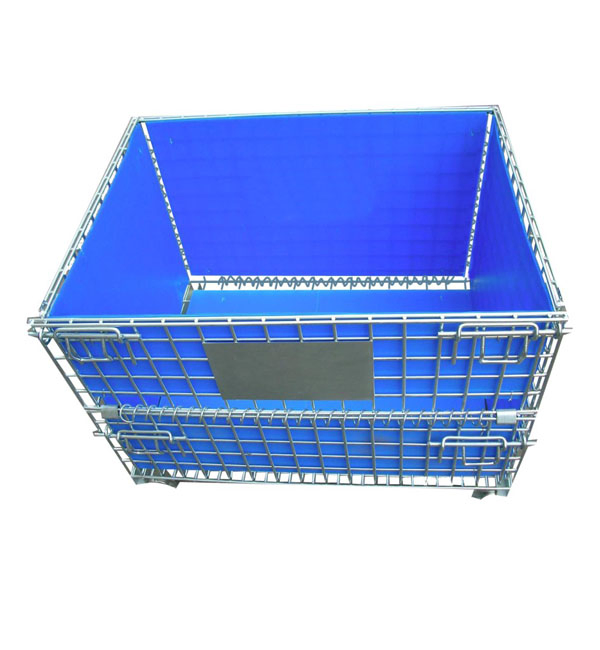 Galvanized Steel Supermarket Industry Factory Warehouse Transportation Storage Mesh Wire Decking Safety Fence Roller Cage Trolley Container