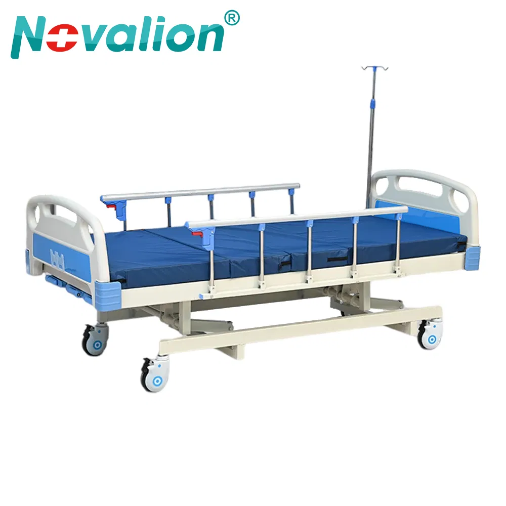 Hospital Furniture Medical Beds 3 Cranks Manual Hospital Beds for Patient